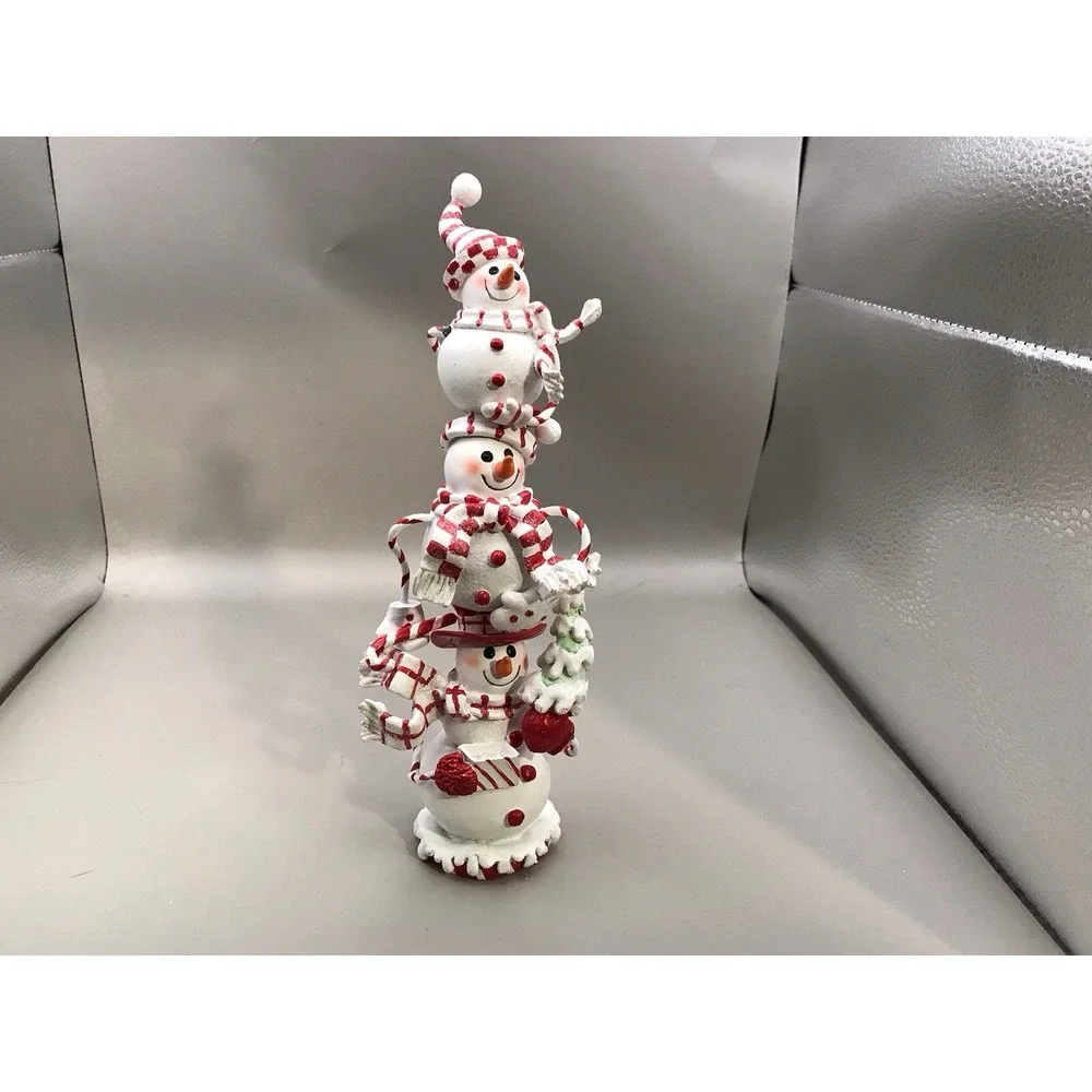 Snowman Totem‎ Bendable Arms Resin 10